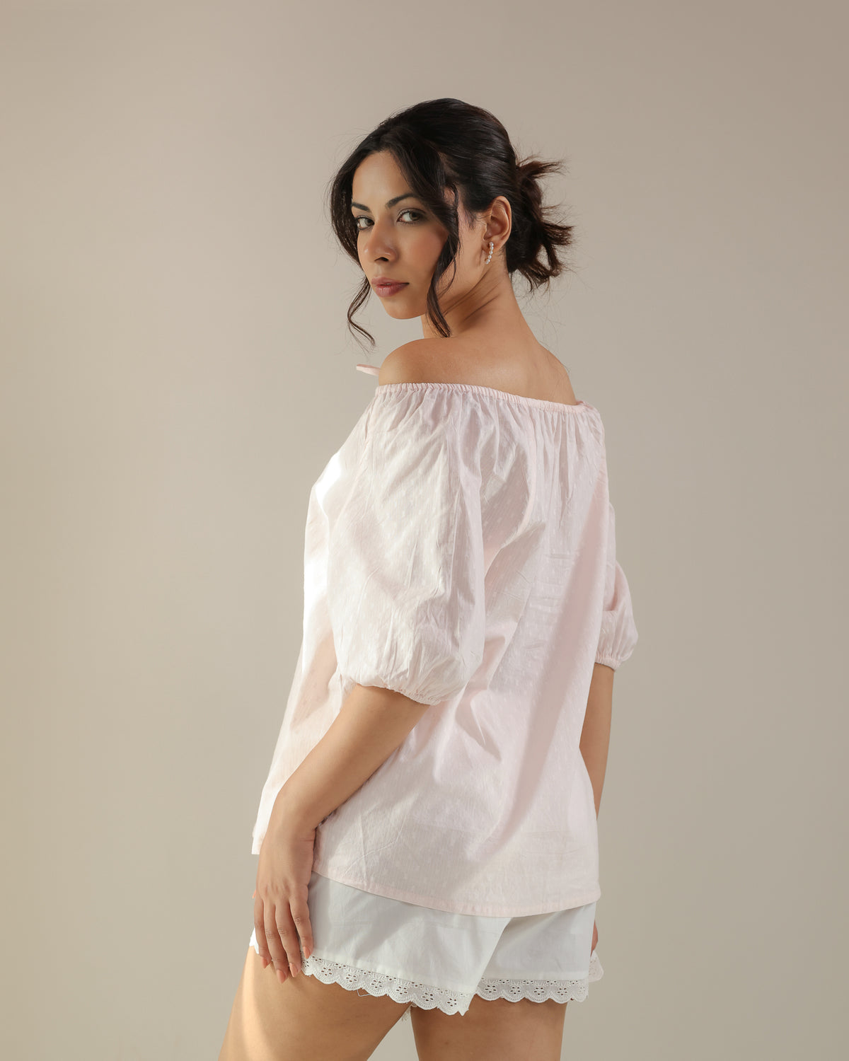 Reverie Top - Pink Dobby