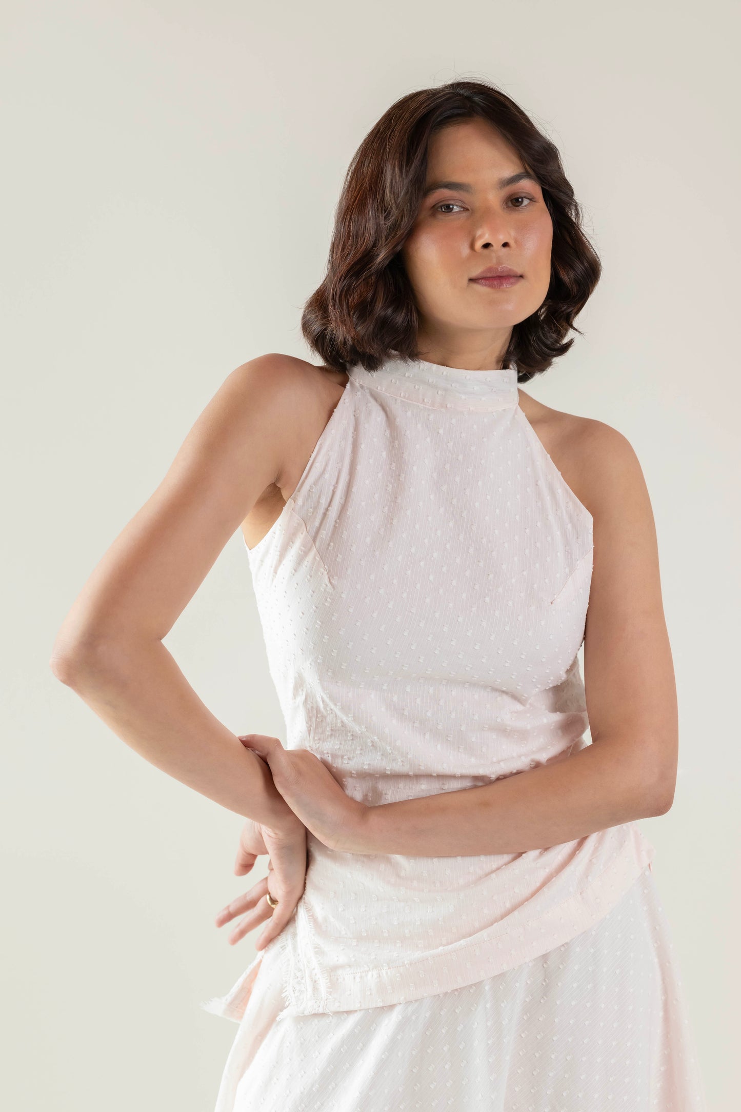 Nova Halter Top- Pastel Pink