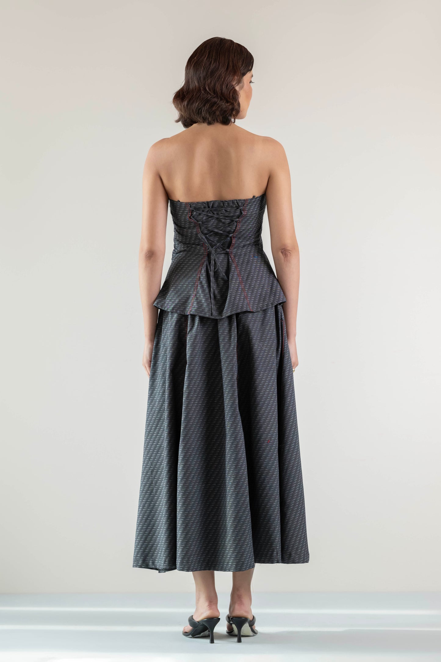 The Amber Corset Top- Black