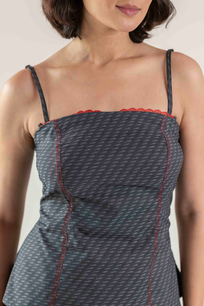 The Amber Corset Top- Black