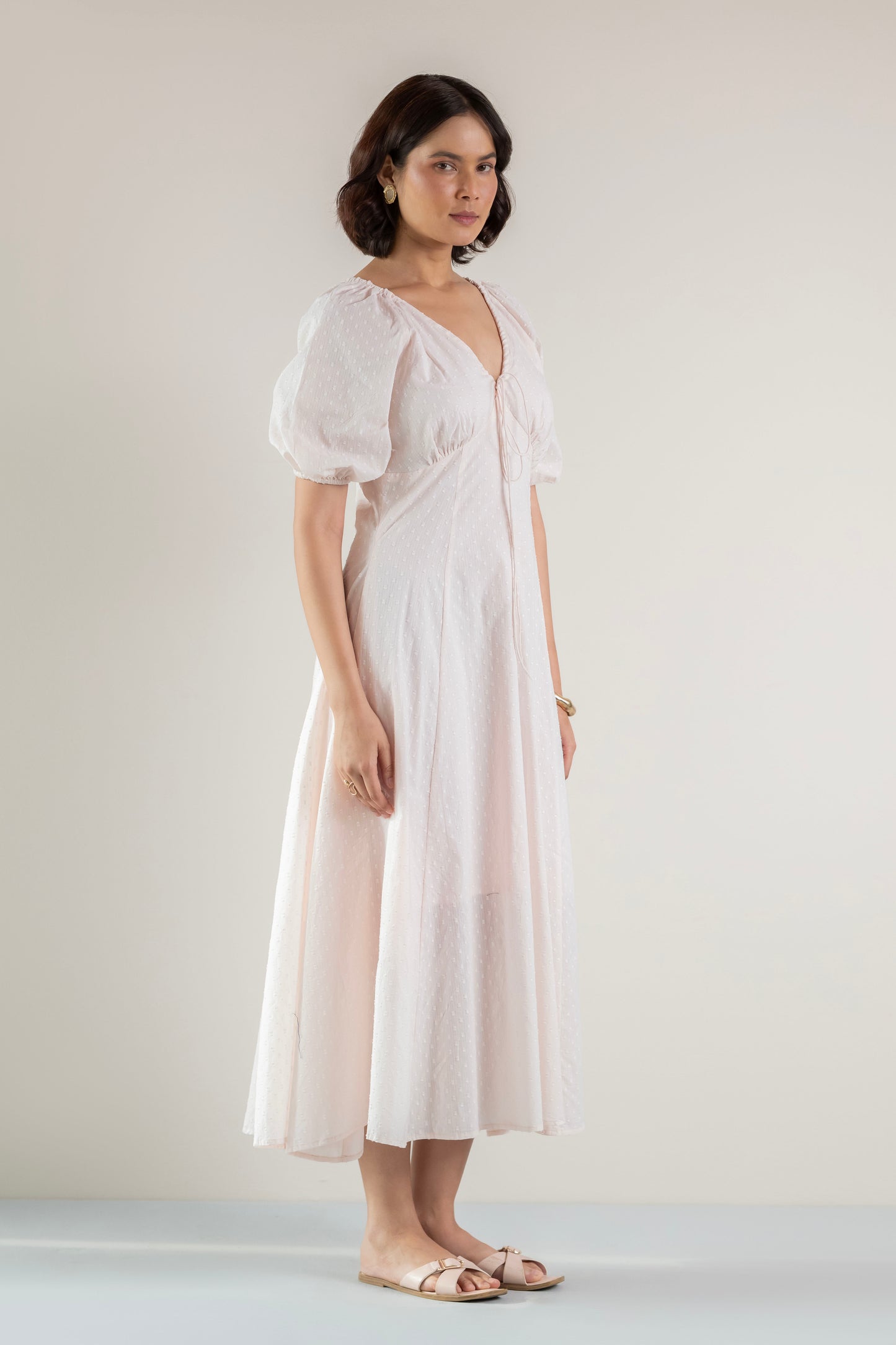 Blossom Swirl Dress- Pastel Pink