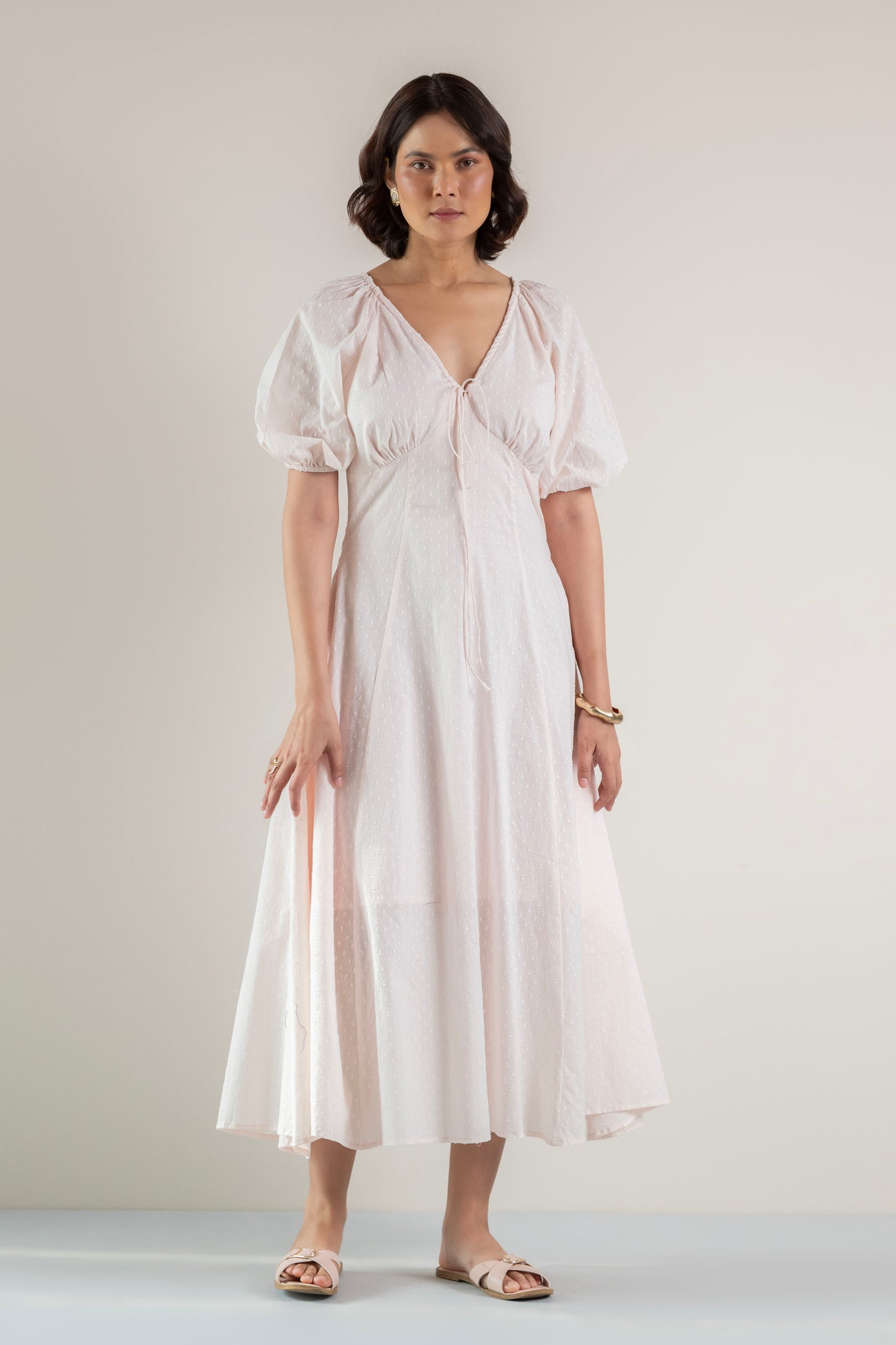 Blossom Swirl Dress- Pastel Pink