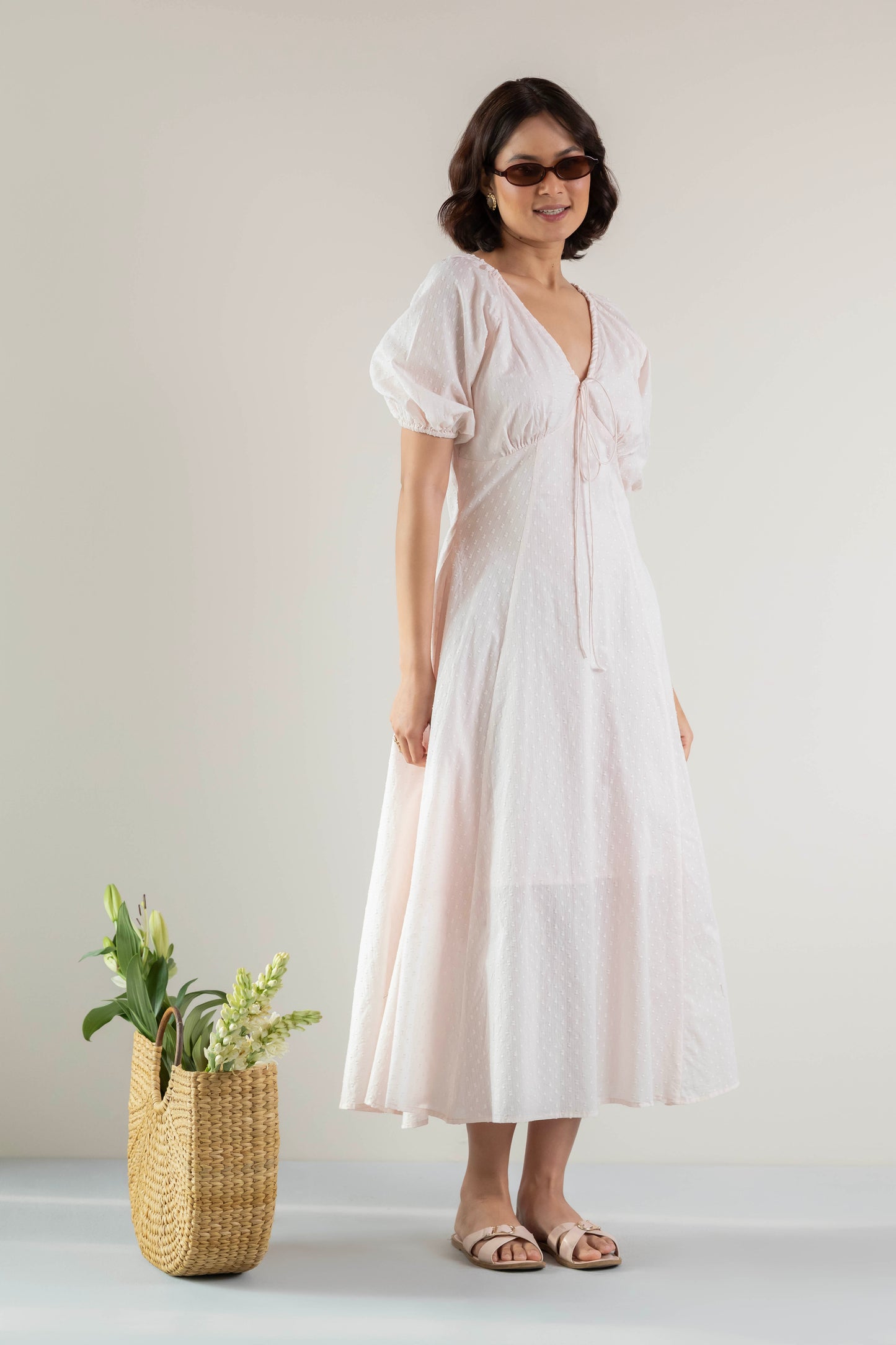 Blossom Swirl Dress- Pastel Pink