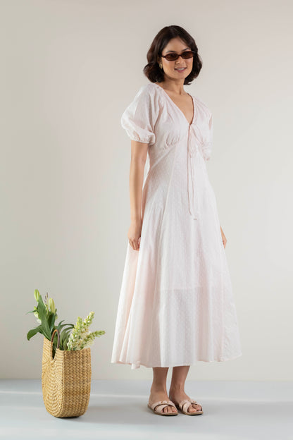 Blossom Swirl Dress- Pastel Pink
