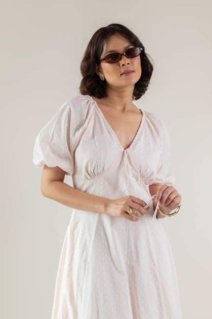 Blossom Swirl Dress- Pastel Pink