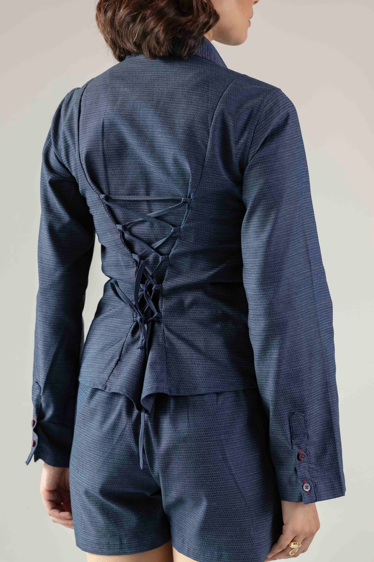 The Fitted Denim Shirt- Blue