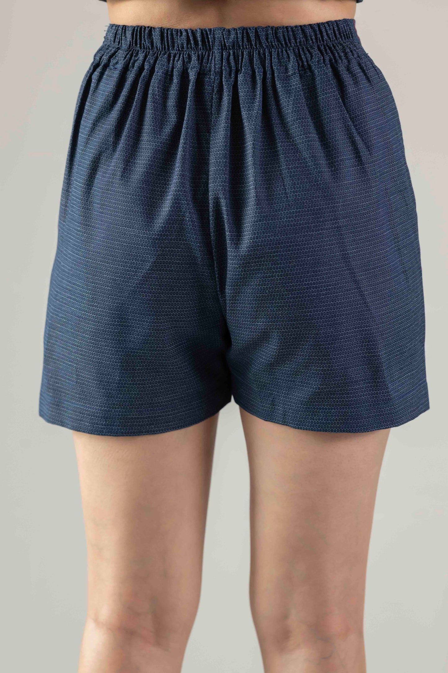Denim Skorts- Blue