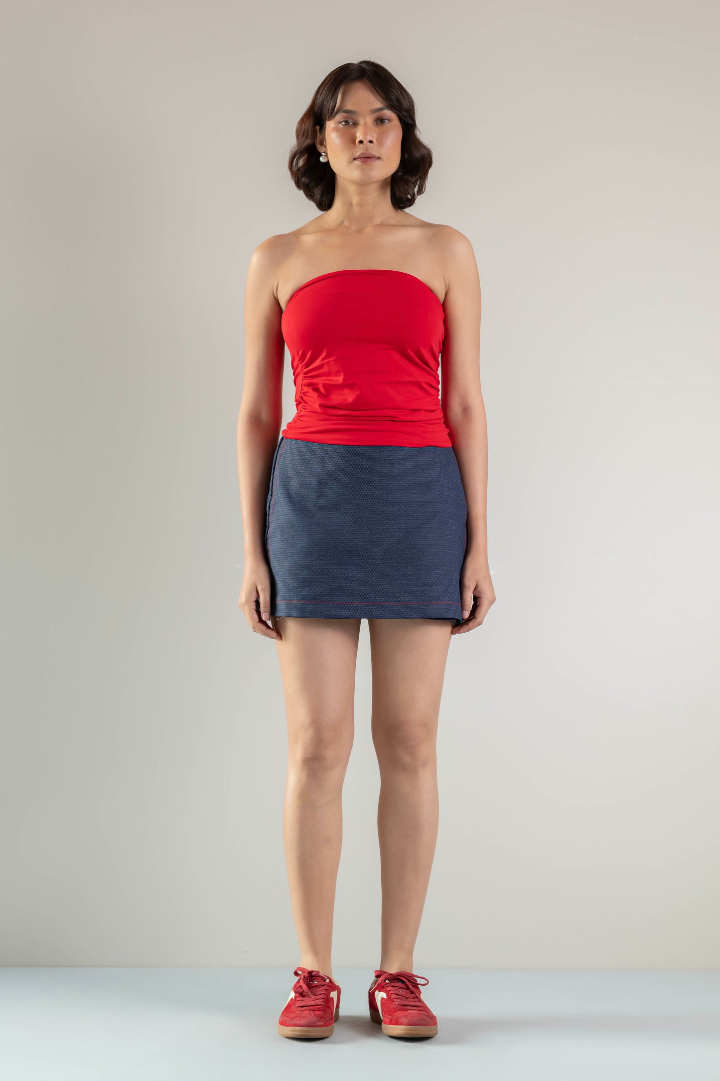 Luna Tube Top- Goji Red