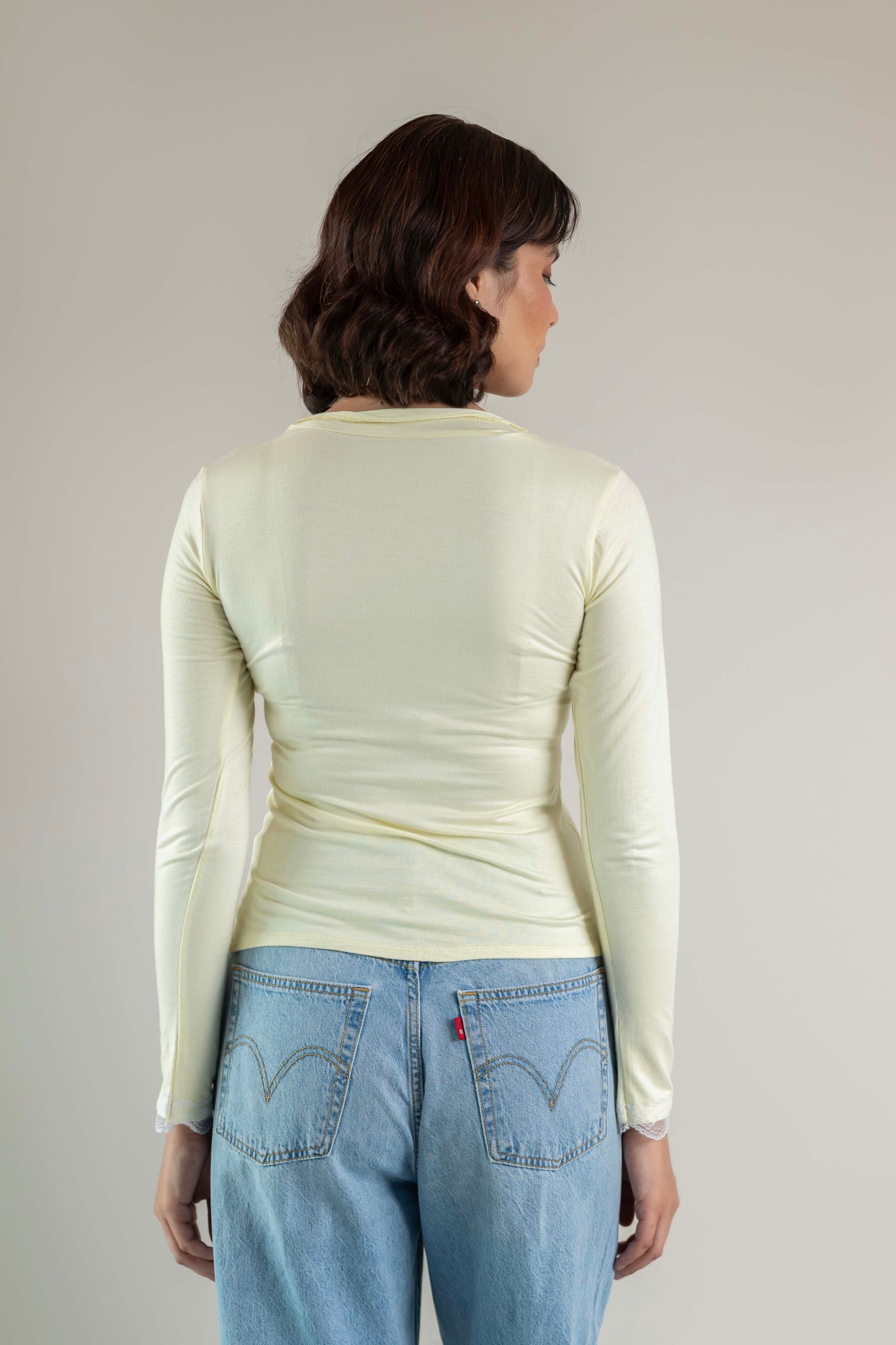 The Sabrina Top- Butter yellow