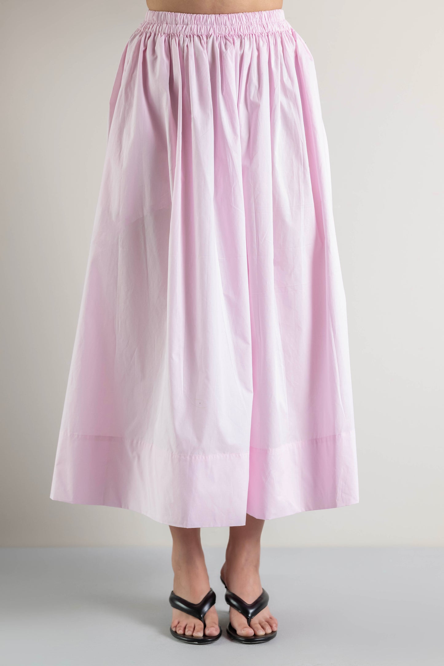 Baby Pink Cotton Poplin Skirt