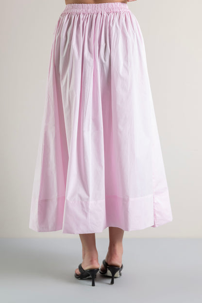 Baby Pink Cotton Poplin Skirt