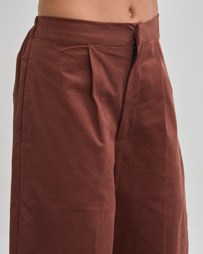 The Arc Barrel Pants - Chocolate Brown