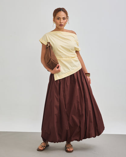 Balloon Skirt - Chocolate Brown