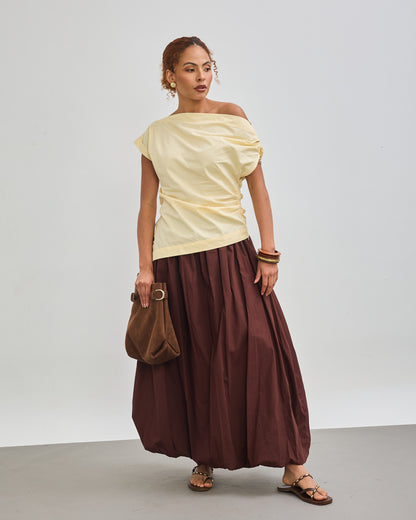 Balloon Skirt - Chocolate Brown