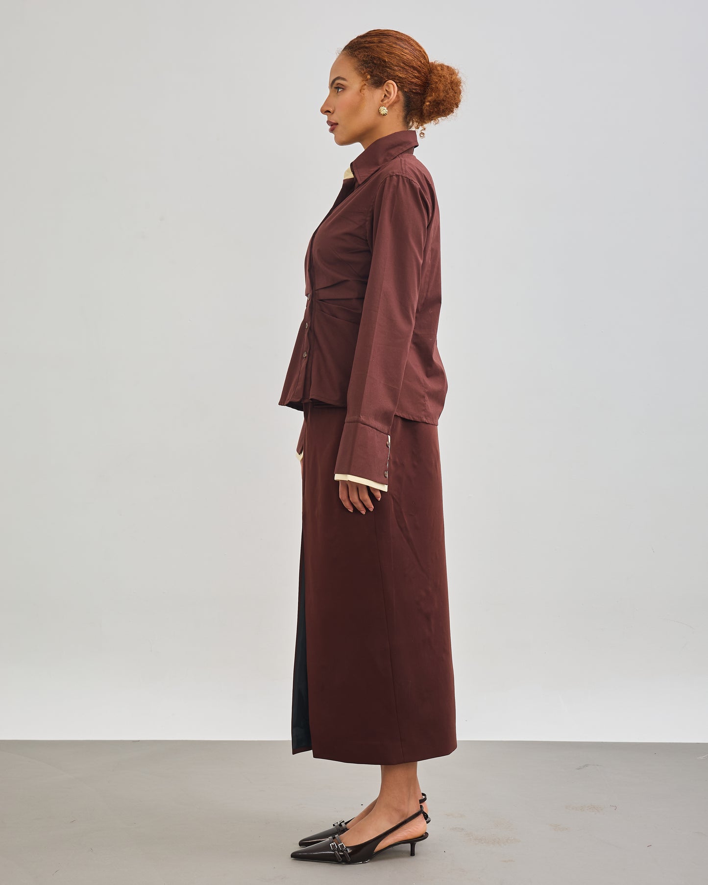 The Classic A-Line Skirt - Chocolate Brown
