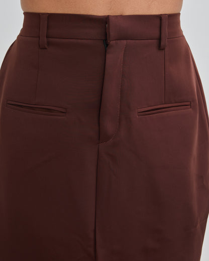 The Classic A-Line Skirt - Chocolate Brown