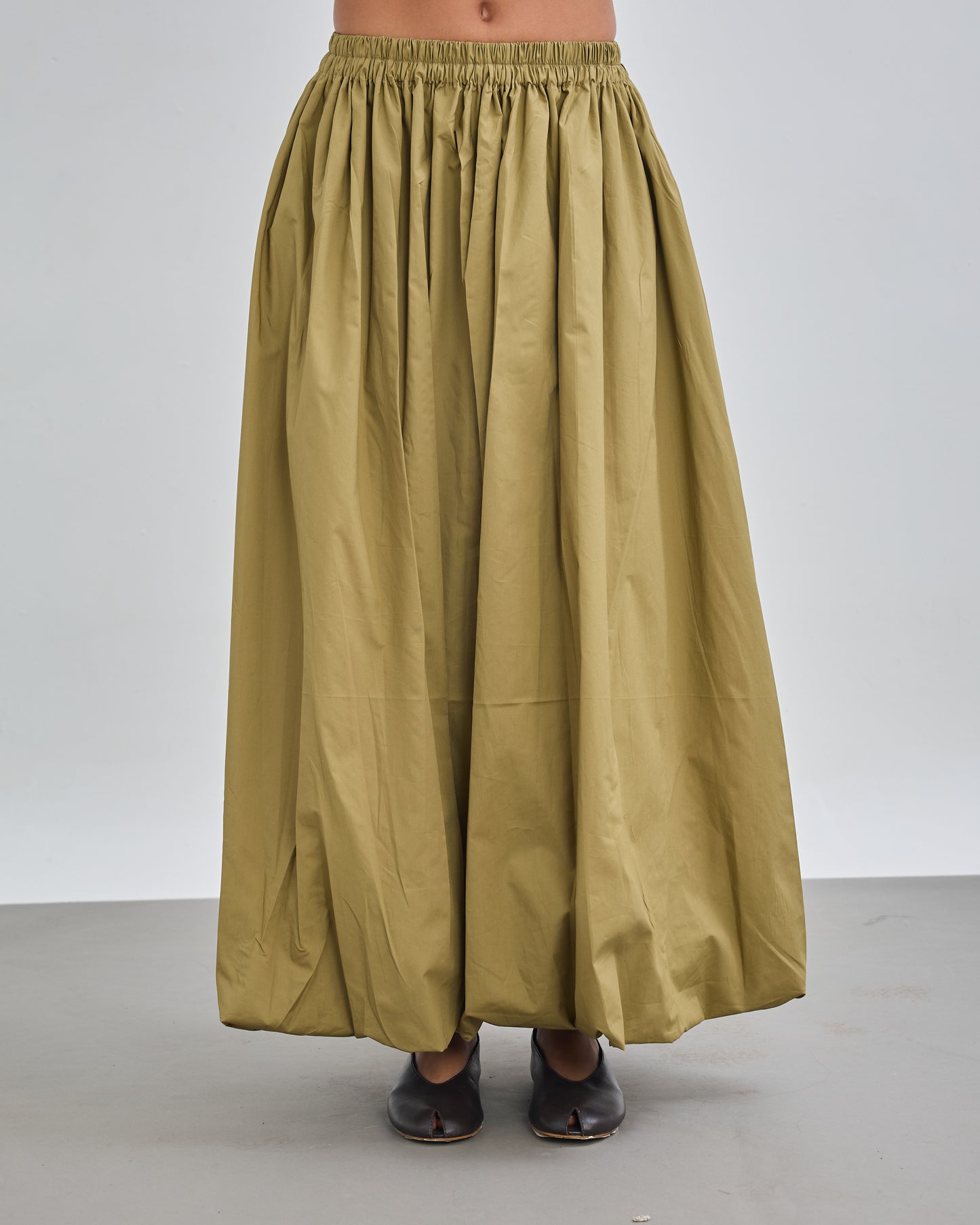 Balloon Skirt - Olive Green