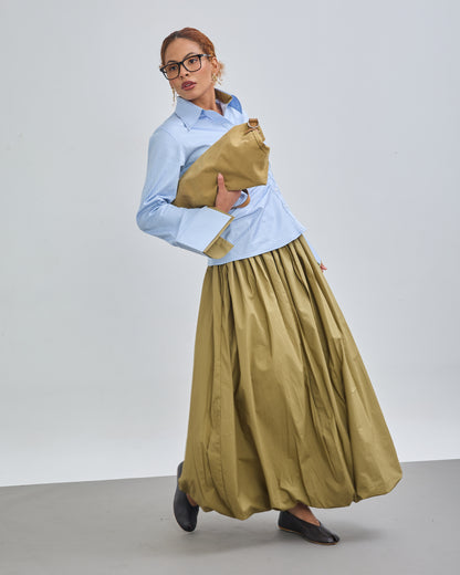 Balloon Skirt - Olive Green