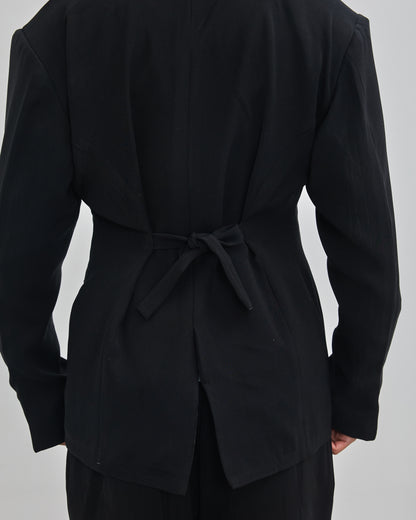 The Signature Double Breasted Blazer - Black