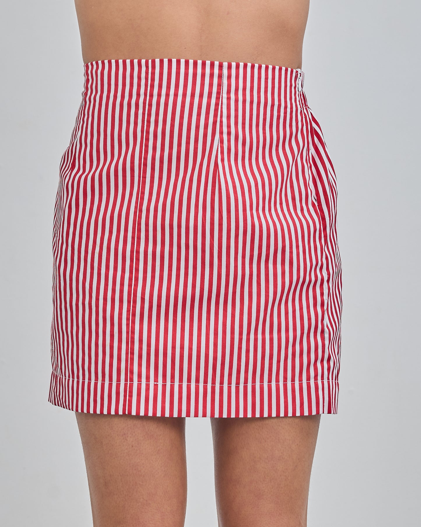 Mini Skirt - Red Stripped
