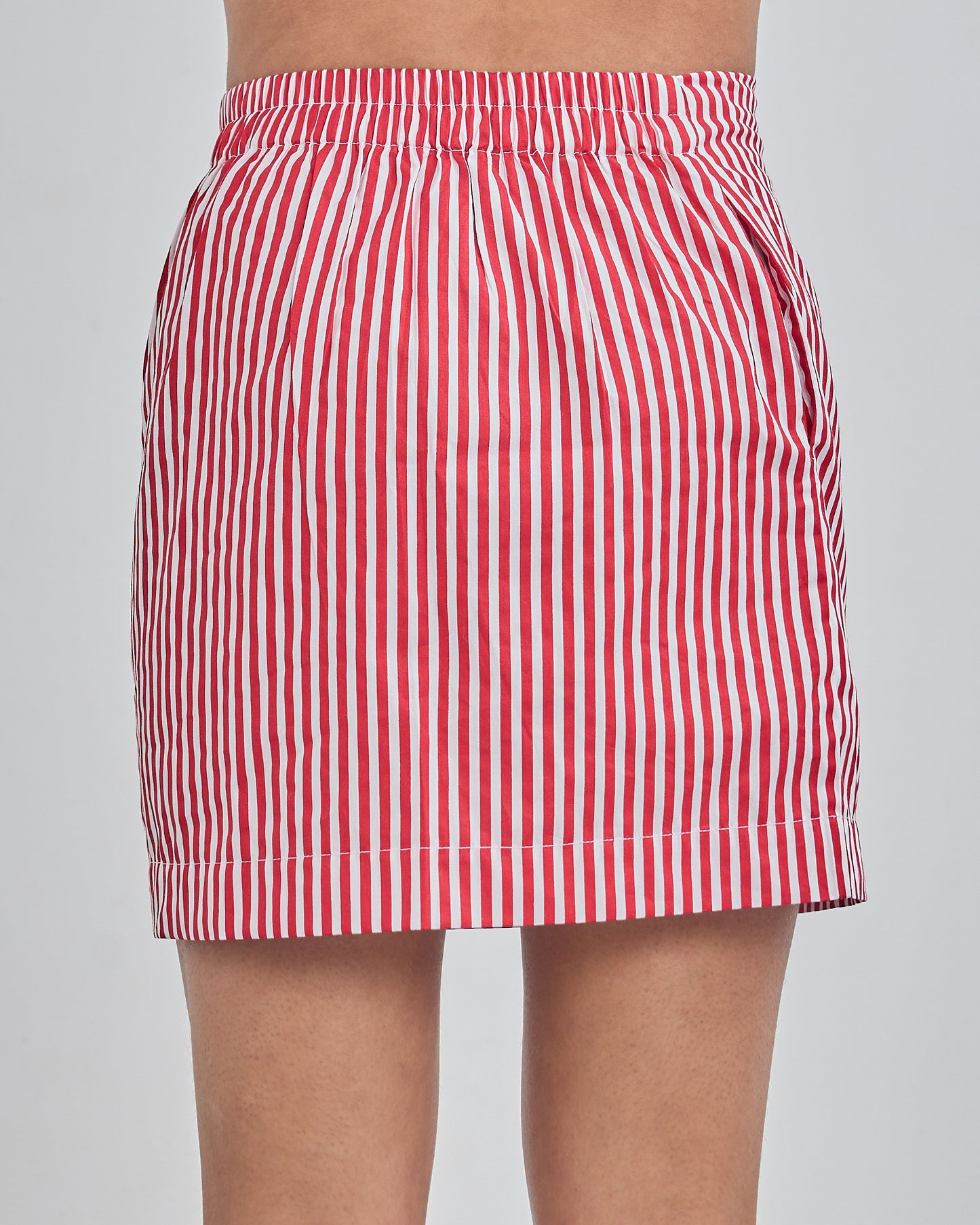 Mini Skirt - Red Stripped