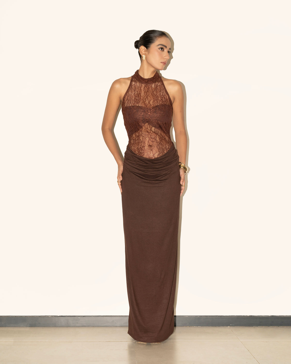 Sylvie Maxi Dress - Chocolate Brown