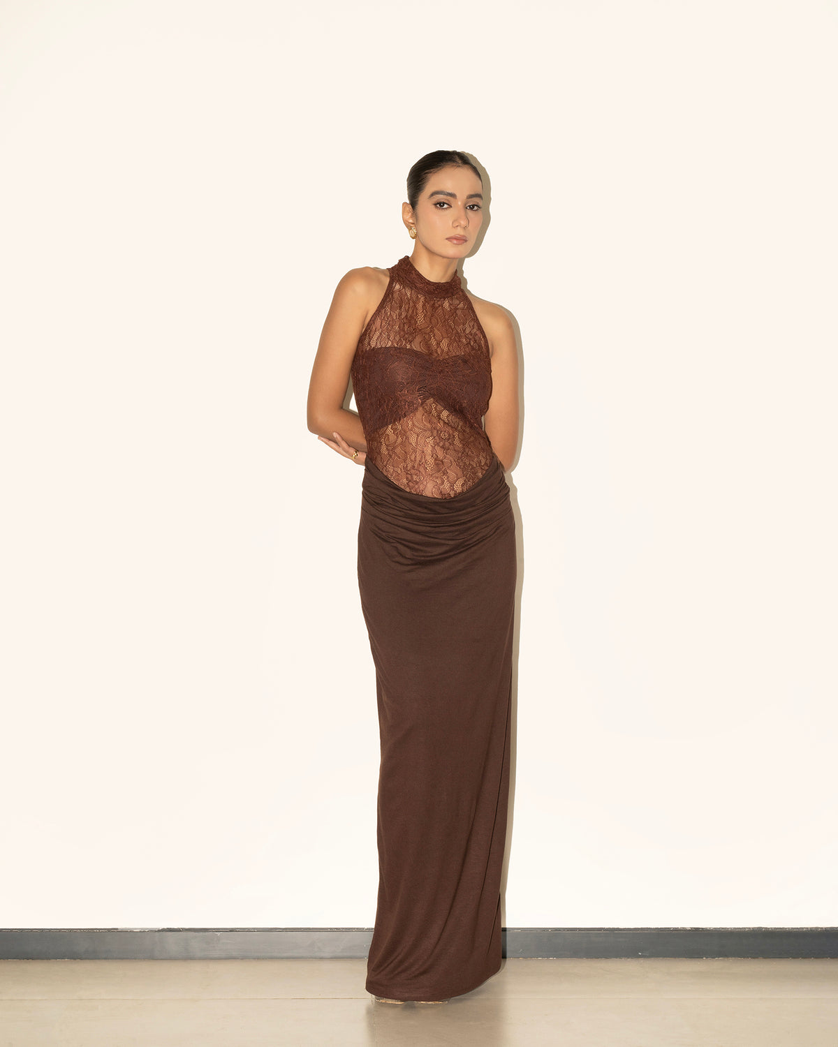 Sylvie Maxi Dress - Chocolate Brown