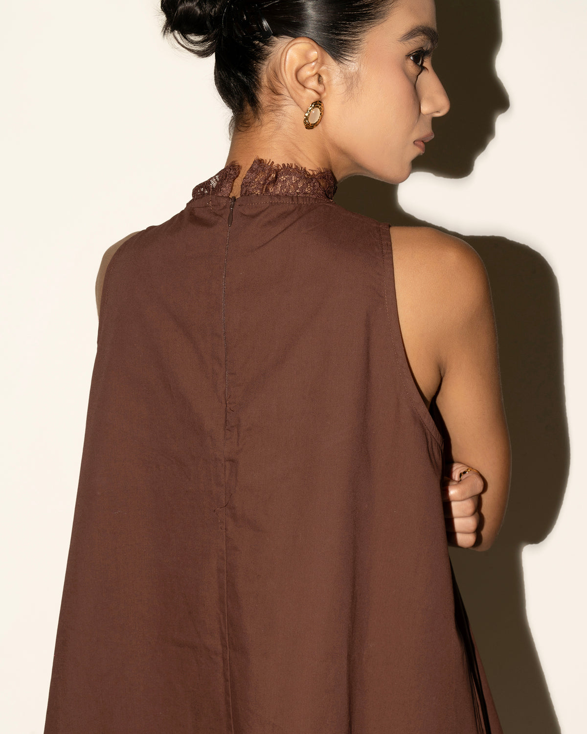Mila Mini Dress - Chocolate Brown