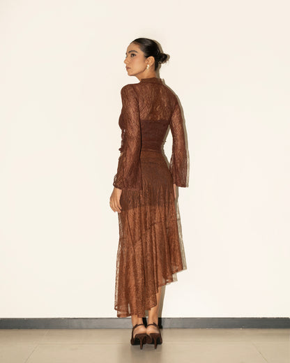 Cali Lace Top - Brown