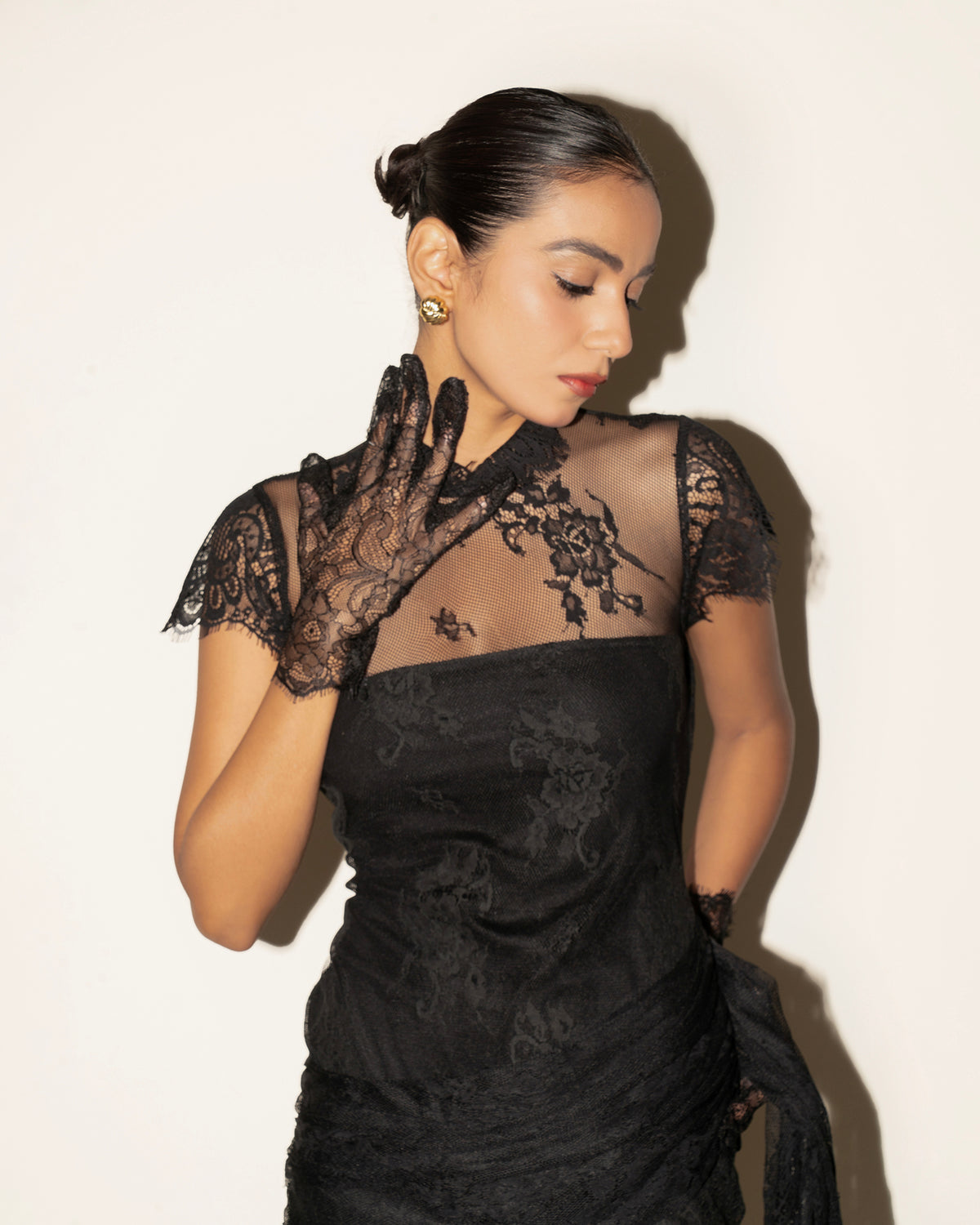 Sophie Lace Dress - Black