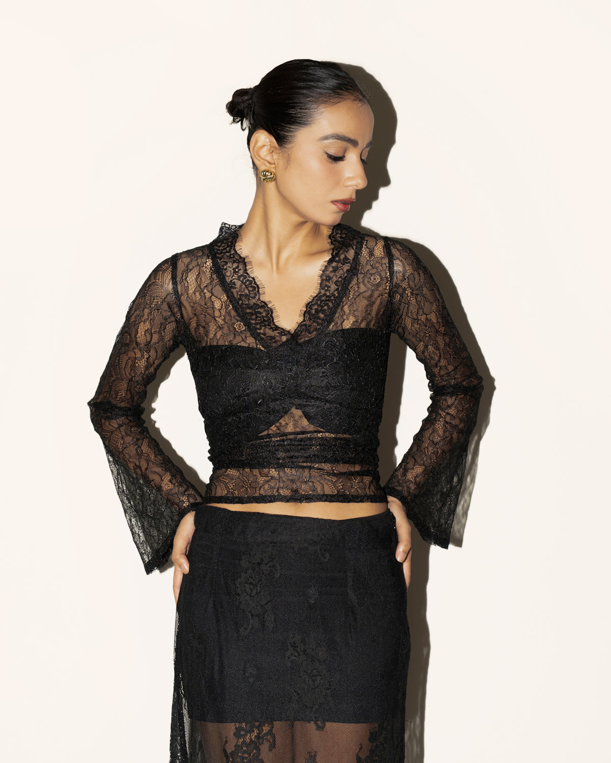 Cali Lace Top - Black