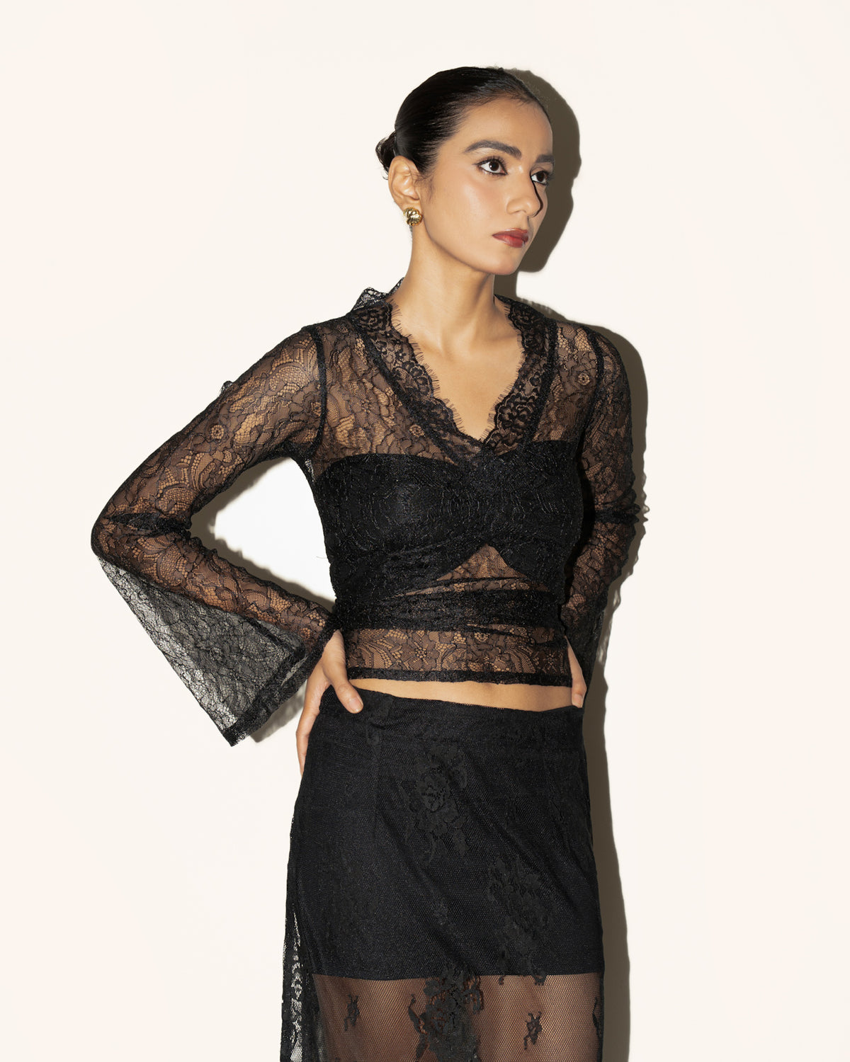 Cali Lace Top - Black