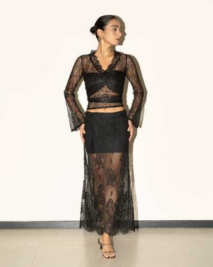 Cali Lace Top - Black