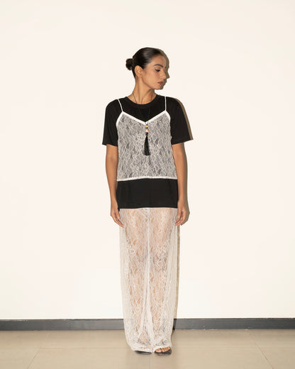 Hazel Oversize Tee - Black