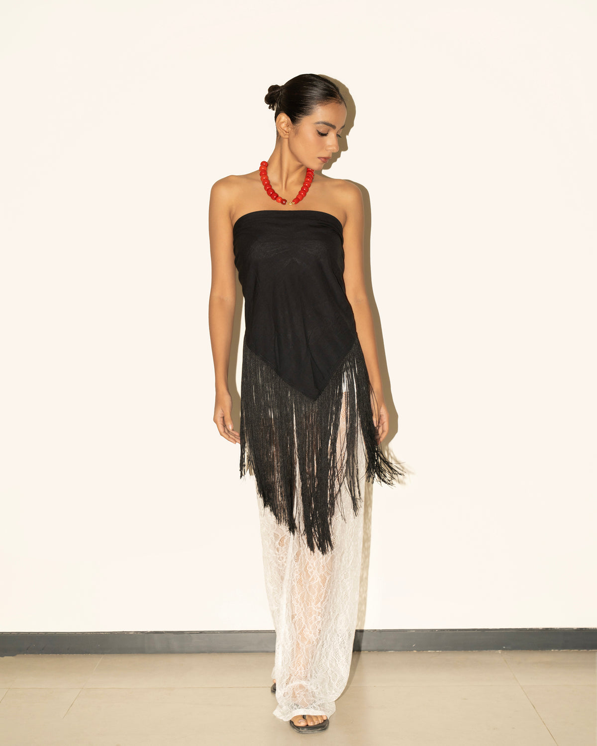 Fringe Scarf - Black