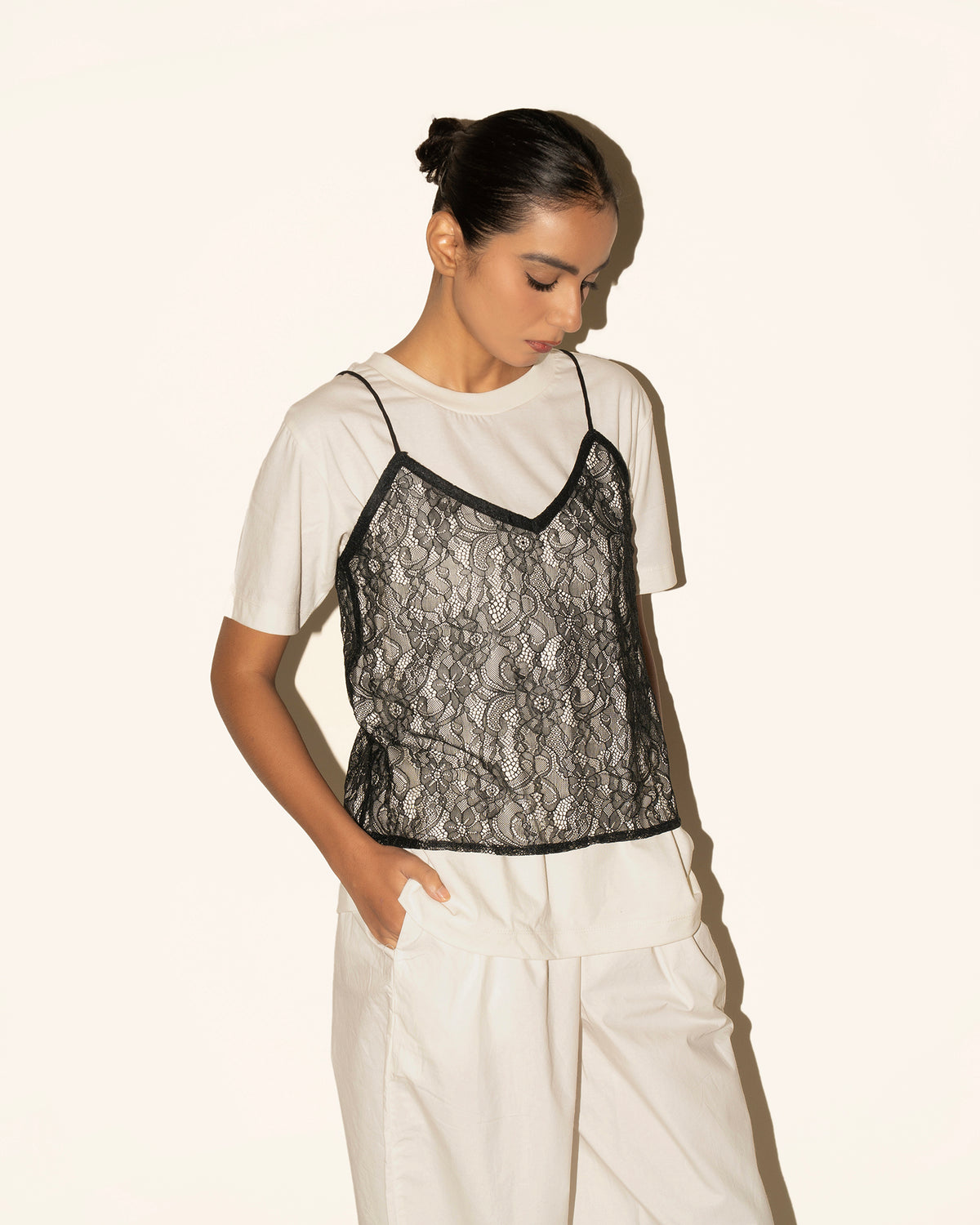 Nia Lace Camisole - Black