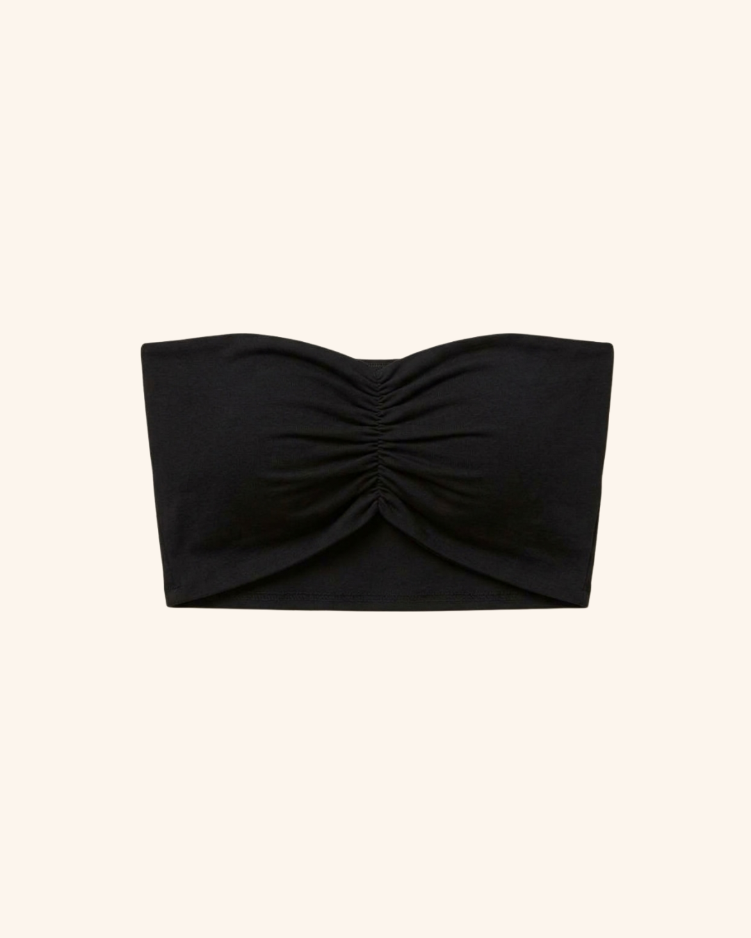 Under Tube Top in Black - CLOFII (view 3)
