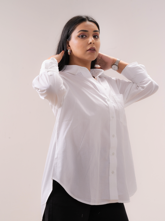 WHITE SOIREE SHIRT