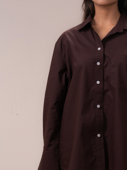 COFFEE BROWN SHIRT