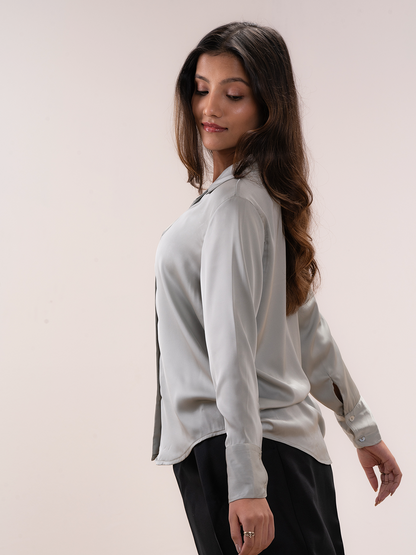 MINT SHEEN SHIRT