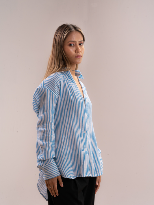 RIPPLE BLUE SHIRT