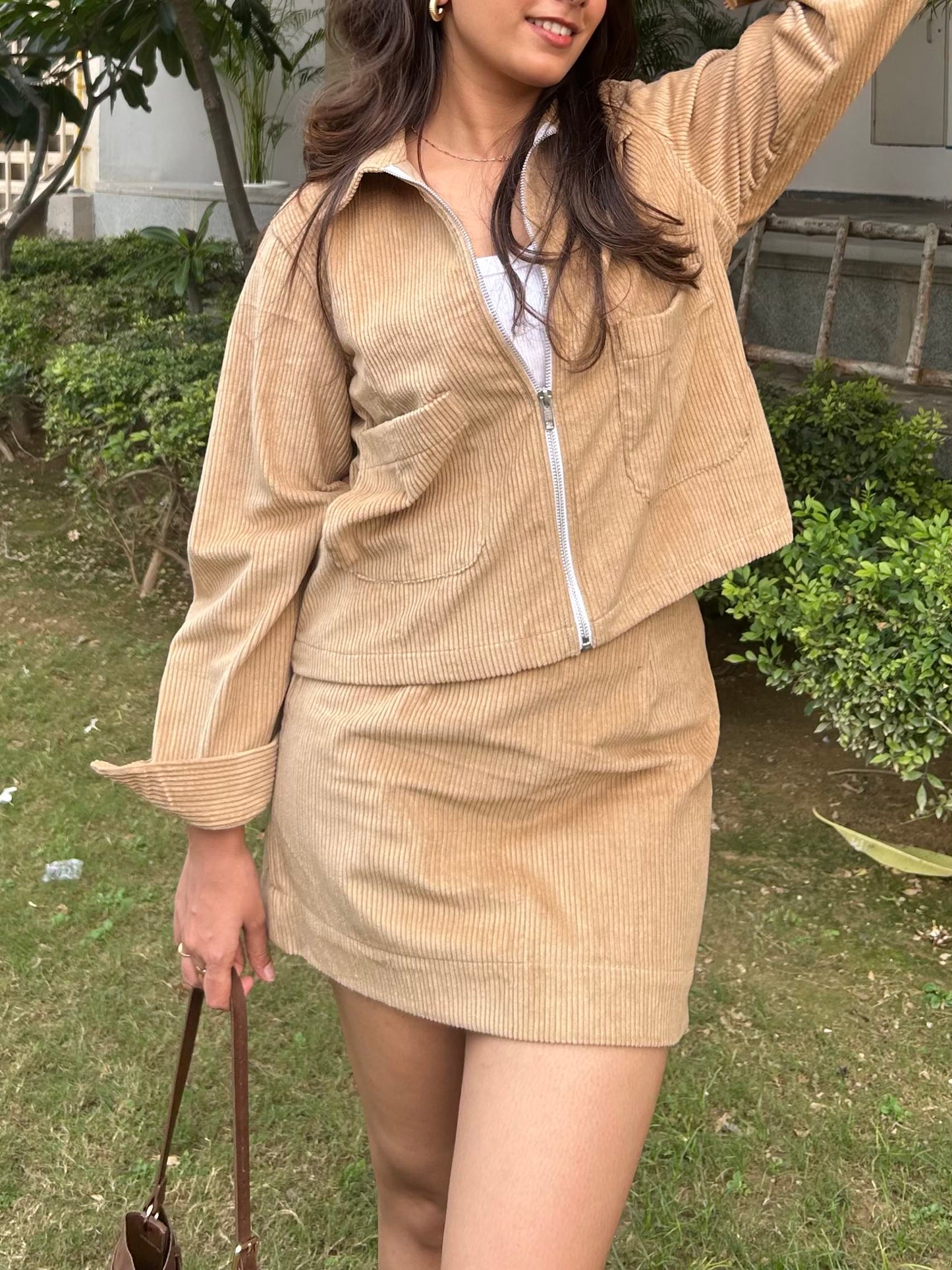 Beige Corduroy Jacket