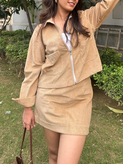 Beige Corduroy Jacket