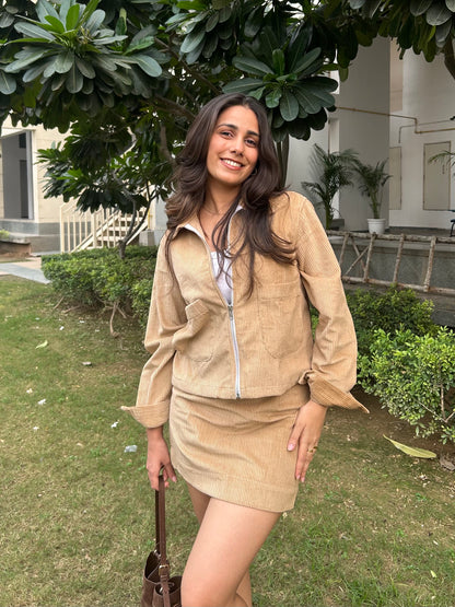 Beige Corduroy Jacket