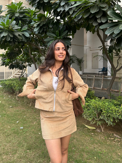 Beige Corduroy Jacket
