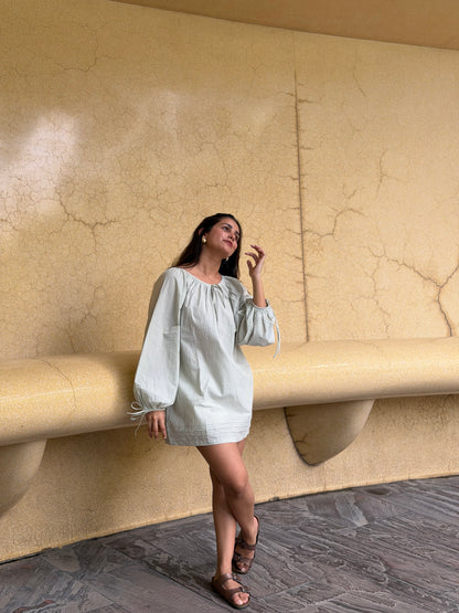 Margot Dress in mint green - view 2