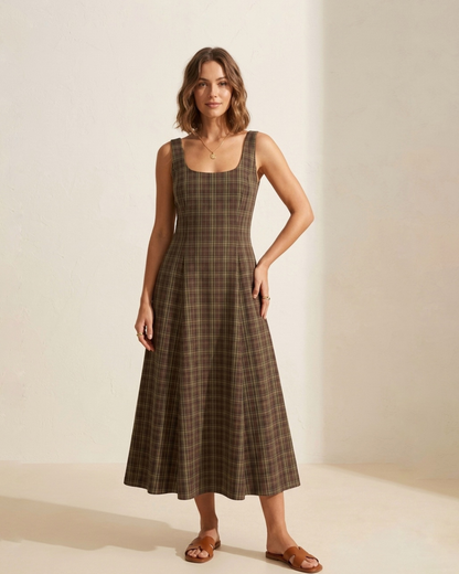 The Dusk Dress- Brown