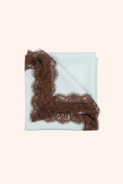 Powder Blue Poplin Scarf