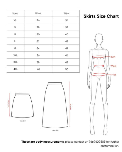 Mini Skirt - Red Stripped